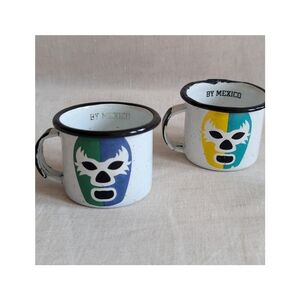 Set of 2 Lucha Libre Mask Mini Mugs